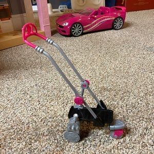 Vintage Barbie Strollin Pups Dog Stroller Mattel Pet Animal Accessory